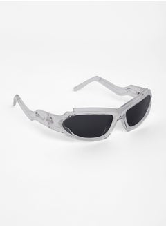 Haute Sauce The Aspen Wrap Sunglasses - Transparent  - Image 5