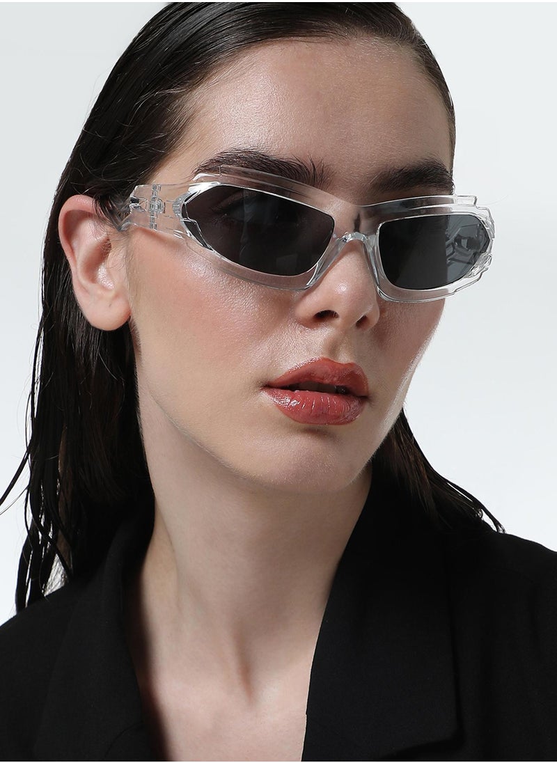 Haute Sauce - The Aspen Wrap Sunglasses - Transparent - Image 1