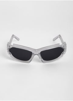 Haute Sauce The Aspen Wrap Sunglasses - Transparent  - Image 4
