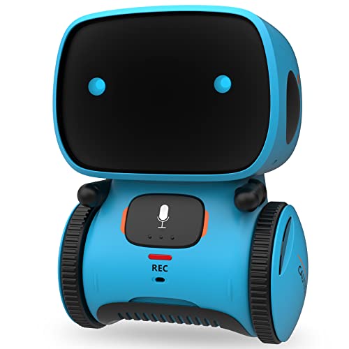 GILOBABY Interactive Talking Robot for Boys Smart Toy with Touch Control Playback Mode Dancing Singing Educational Gift for 37 Year Old Kids Blue - Image 1