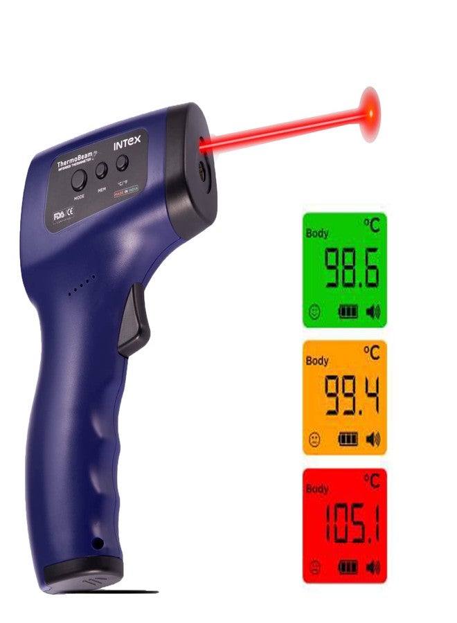 MCP Intex ThermoBeam Infrared Thermometer With Advance Laser Pointing Feature, FDA/CE Approved, Non Contact Digital Thermometer, °C & °F switchable(Pack of 1) - Image 1