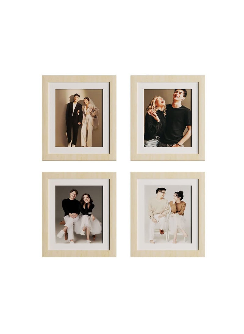 Art Street Art Street Set of 4 Individual Beige Wall Photo Frames Wall Decor, 4 Unit 8x10 inches  - Image 2
