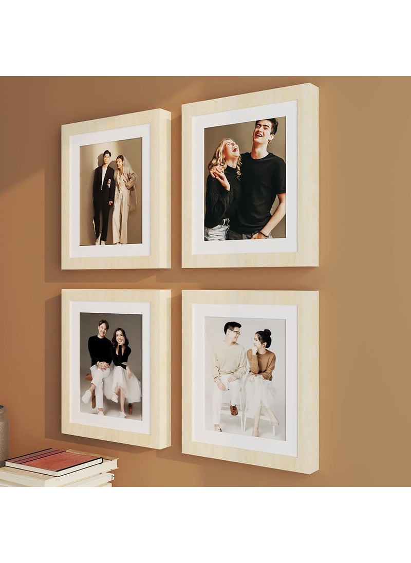 Art Street Art Street Set of 4 Individual Beige Wall Photo Frames Wall Decor, 4 Unit 8x10 inches  - Image 3