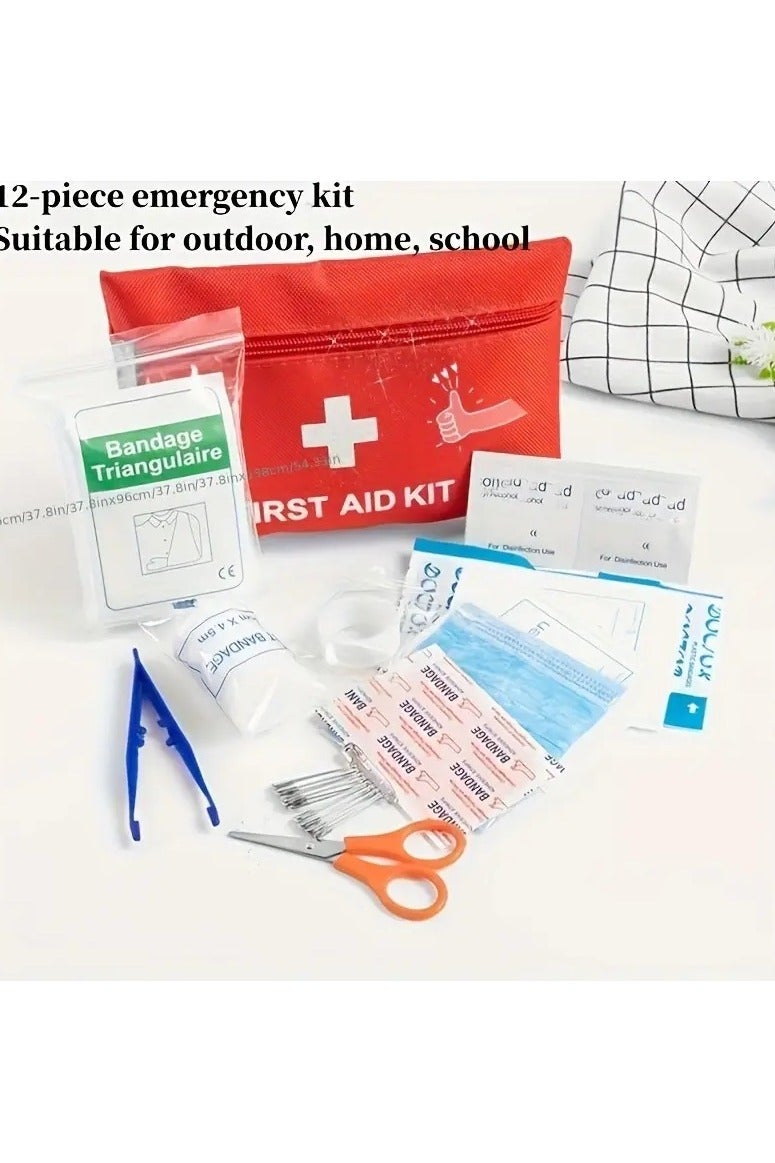 [Portable First Aid] Portable First Aid Kit - Multi-Purpose Emergency Supplies And Accessories for Hunting, Hiking, Camping - Image 1