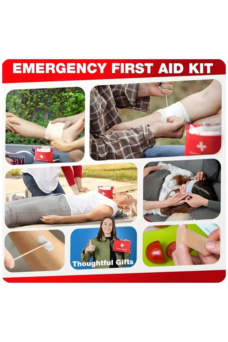 [Portable First Aid] Portable First Aid Kit - Multi-Purpose Emergency Supplies And Accessories for Hunting, Hiking, Camping - Image 3