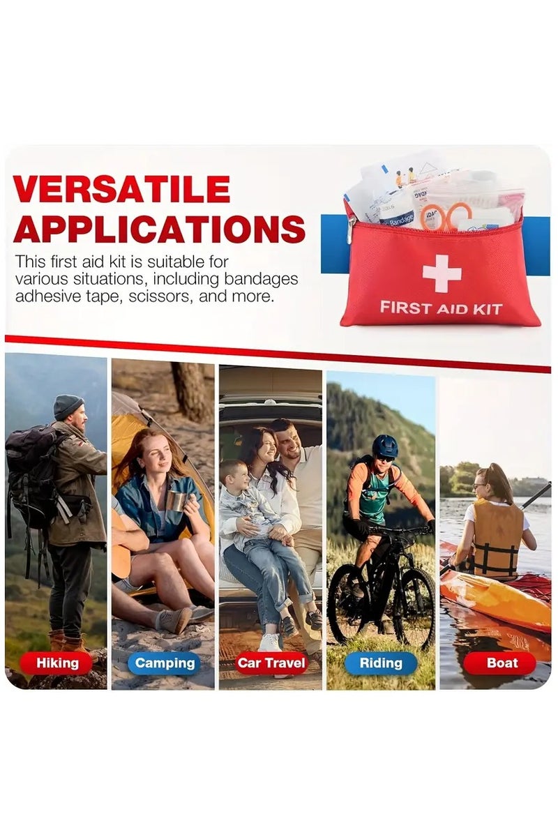 [Portable First Aid] Portable First Aid Kit - Multi-Purpose Emergency Supplies And Accessories for Hunting, Hiking, Camping - Image 4