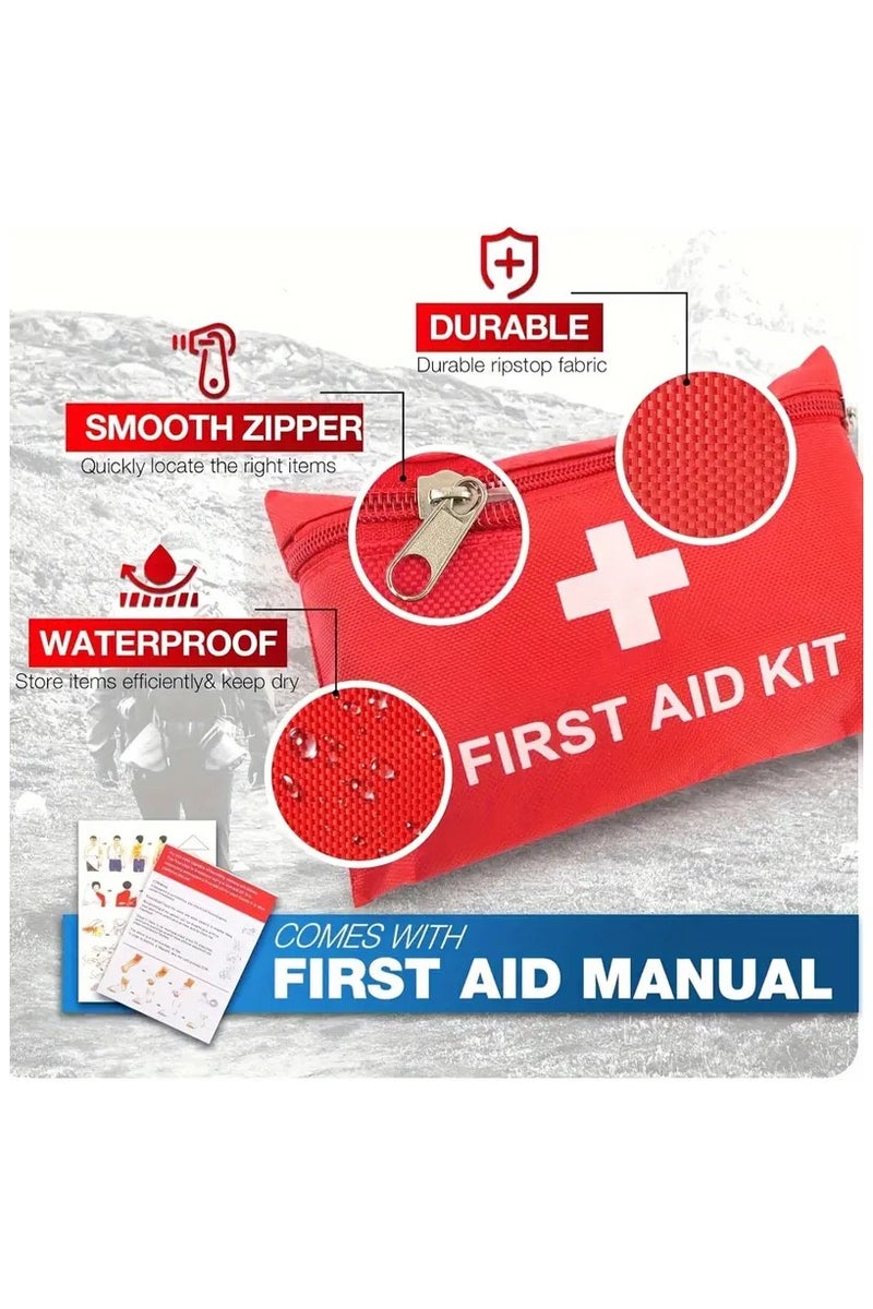 [Portable First Aid] Portable First Aid Kit - Multi-Purpose Emergency Supplies And Accessories for Hunting, Hiking, Camping - Image 5