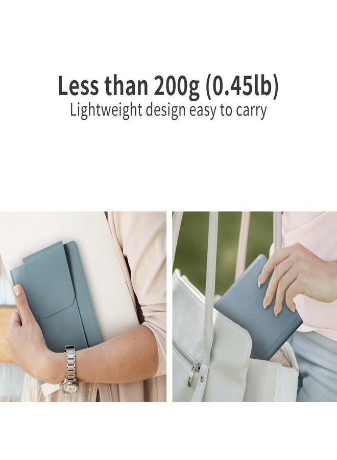 LHiDS A6 Magnetic Padfolio Organizer with Pen Holder & Notepad – Compact Magnetic Notebook Folder for Quick Notes, Work, Study – Apricot - Image 3