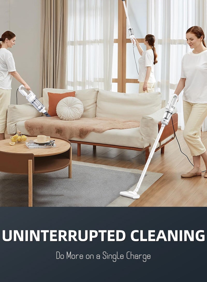 Vacuum Cleaner, 11KPA Suction with Multifunction Lightweight Handheld Stick Cleaner for Hard Floor/Carpet/Pet Hair - Image 4