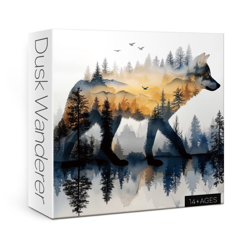 BBOLDIN Art Wolf Animal Puzzles for Adults 1000 Pieces Nature Magic Sunset Landscape Forest Aesthetic Wildlife Jigsaw Puzzles Impossible Hard Challenging Puzzle - Image 3