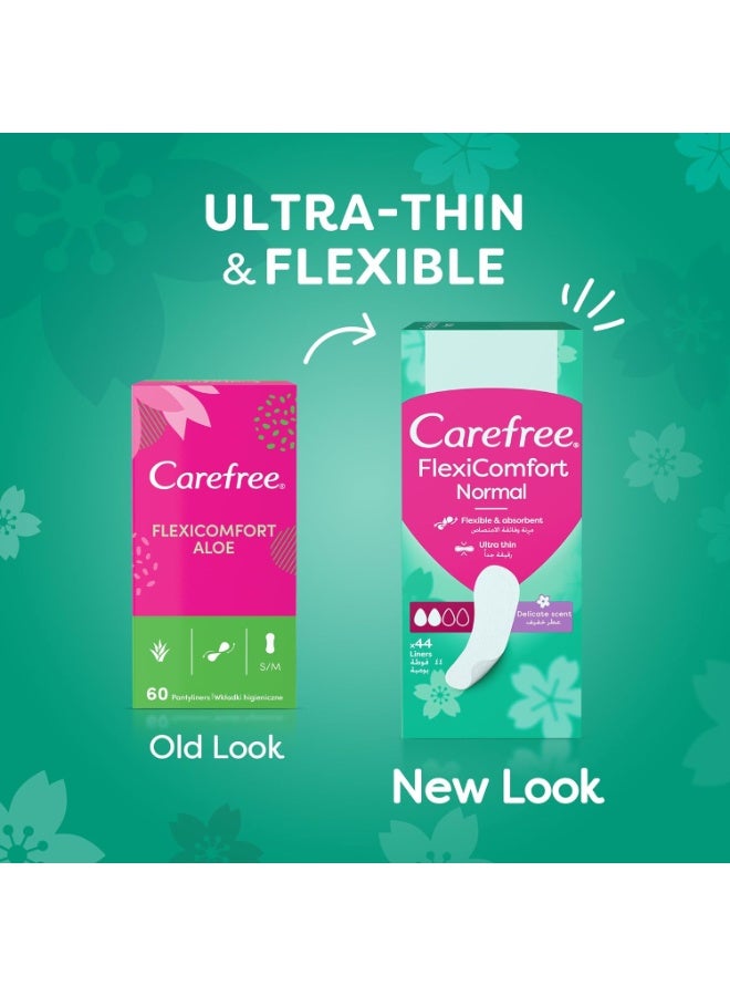 Carefree FlexiComfort Scented Pantyliners, 44 Pantyliners - Image 3