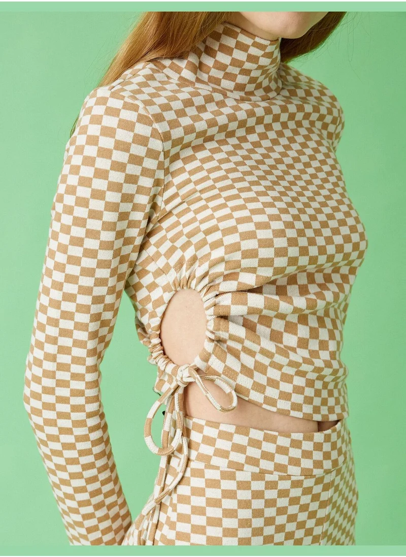 كوتون Patterned Long Sleeve T-Shirt