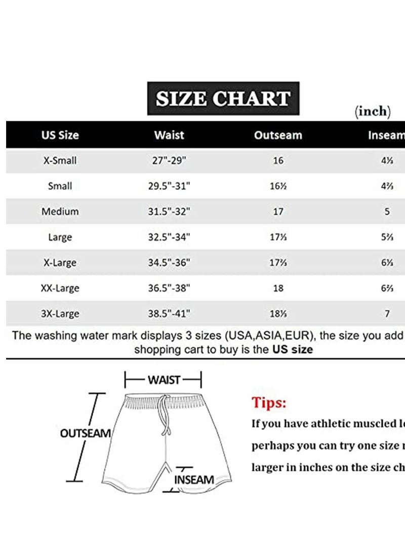 Y&D Swim Trunks Men's Quick Dry Athletic Swimwear Shorts with Mesh Lining and PocketsSwim Elastic Waist Drawstring ( XL ) - Image 5