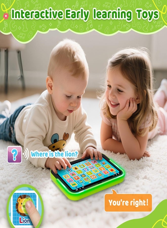 GMAOPHY Learning Toy for Kids 1 2 3 Year Old Boys Girls, Learning Laptop for Toddlers 1-3, Interactive Educational Toys with Music Sounds Lights, Christmas Birthday Gifts for Baby Kids Age 12-18 Months, Green - Image 4