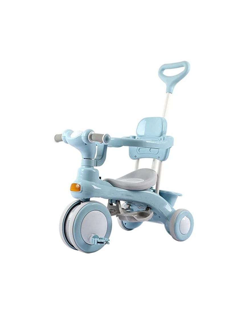 3 In 1 Kids Tricycle Baby ABS Foot Pedals Storage Bag Sponge Guardrail And Shock-Absorbing Wheels For 1-6 Years Old  - Image 4