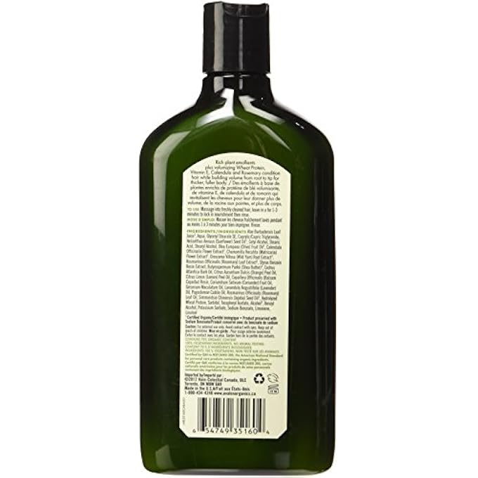Avalon Organics CONDITIONER, ROSEMARY, 11 OUNCE (PACK OF 3) - Image 2