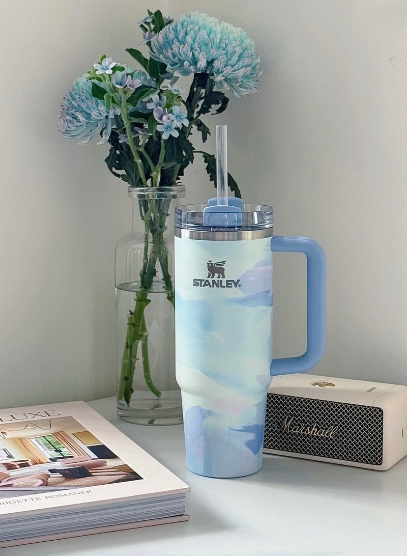 Stanley Quencher H2.0 FlowState Stainless Steel Vacuum Insulated Tumbler with Lid and Straw for Water, Iced Tea or Coffee, Smoothie and More, 40 oz - Image 2