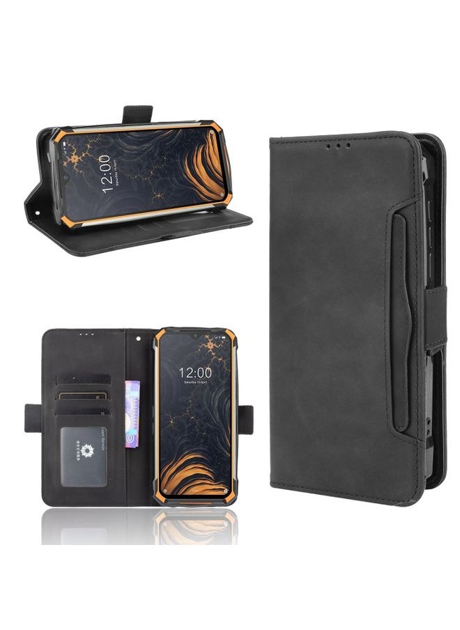 Generic Case Cover For Doogee S88 Plus / S88 Pro Skin Feel Calf Pattern Horizontal Flip Leather Case with Holder & Card Slots & Photo Frame Black 