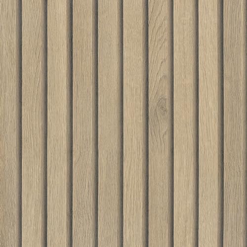 VaryPaper Wood Slat Wallpaper Peel and Stick Wood Contact Paper Waterproof Self Adhesive Wood Vinyl Wall Paper Removable Wood Panel Wallpaper for Bedroom Bathroom Walls Kitchen Cabinets 157x787