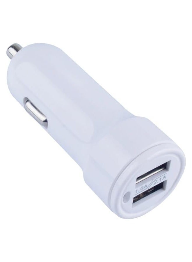 Taimi Smart Car Charger Dual USB Car Charger Adapter-White - Image 1