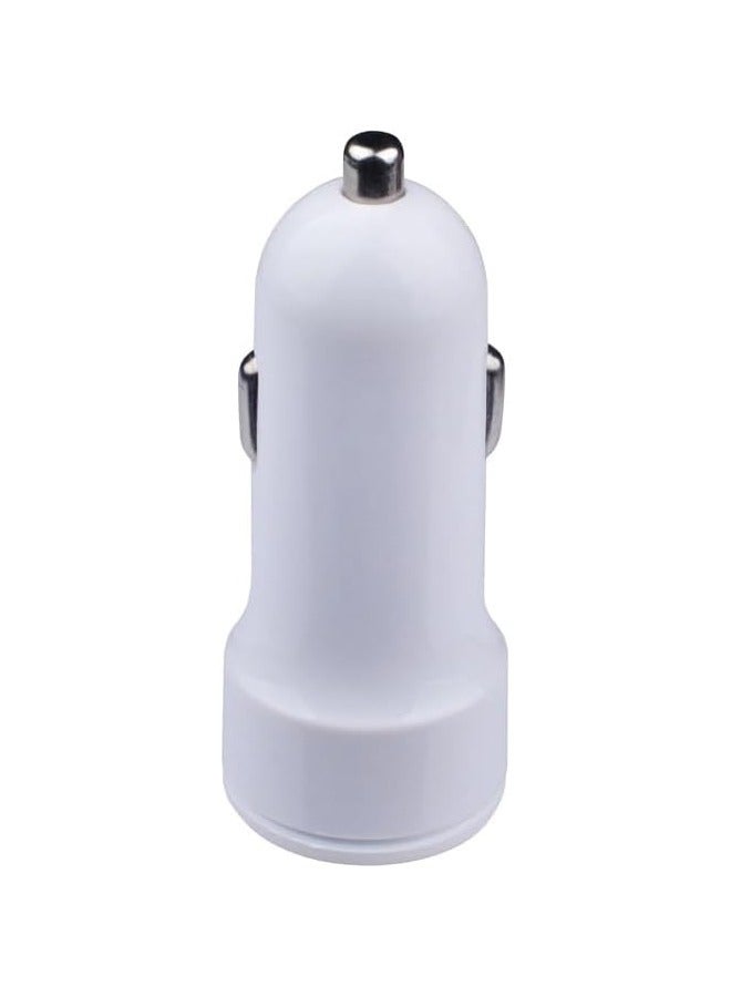 Taimi Smart Car Charger Dual USB Car Charger Adapter-White - Image 2
