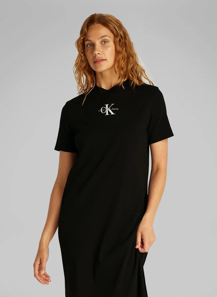 Calvin Klein Jeans Straight Black Maxi Dress
