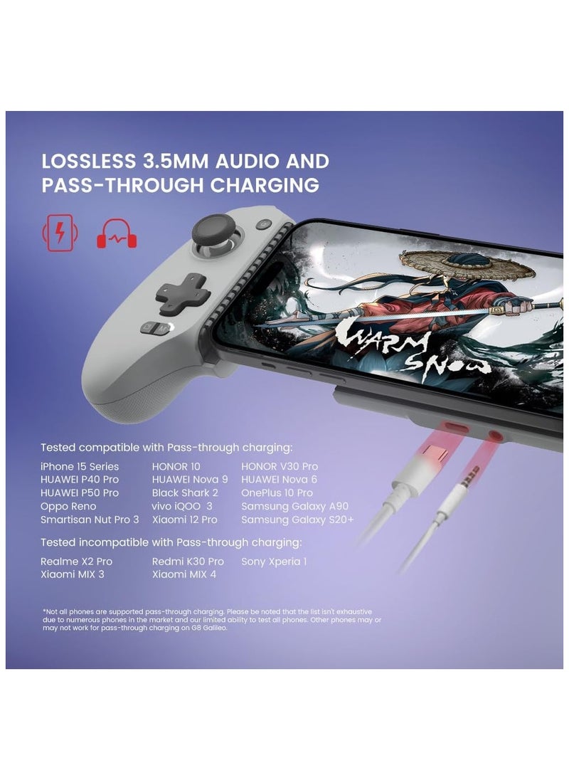 Generic - GameSir G8 Galileo Type-C Mobile Gaming Controller for Android & iPhone 15 Series (USB-C), Plug and Play Gamepad with Hall Effect Joysticks/Hall Trigger, 3.5mm Audio Jack - Image 1