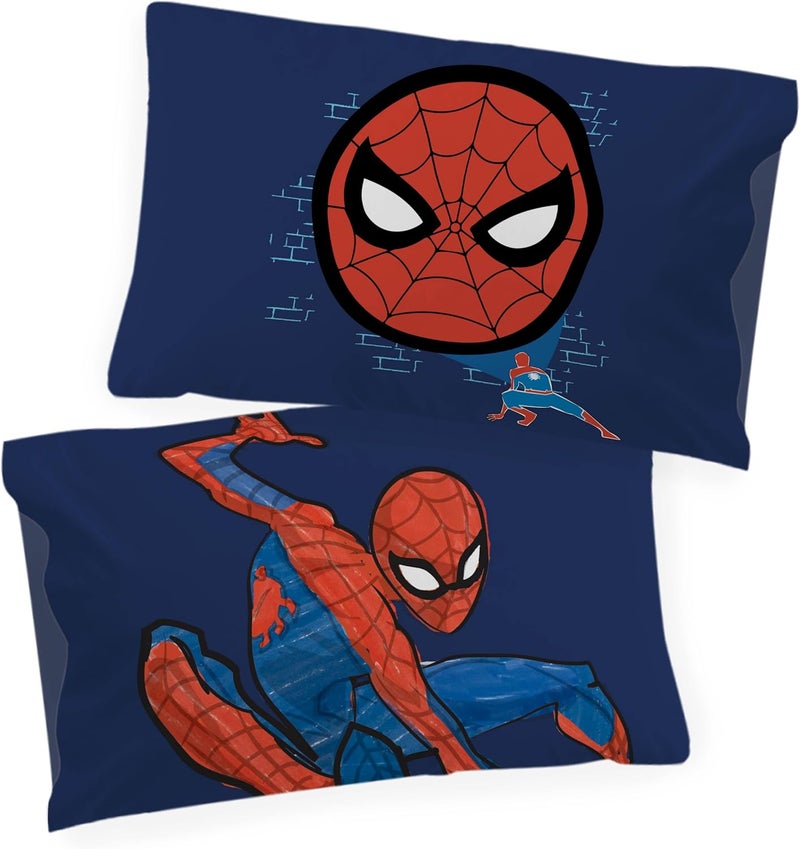 Jay Franco Marvel Spiderman Hero Power 100% Cotton Single Duvet Cover Set - Includes 50 x 70 cm Pillowcase - Image 4