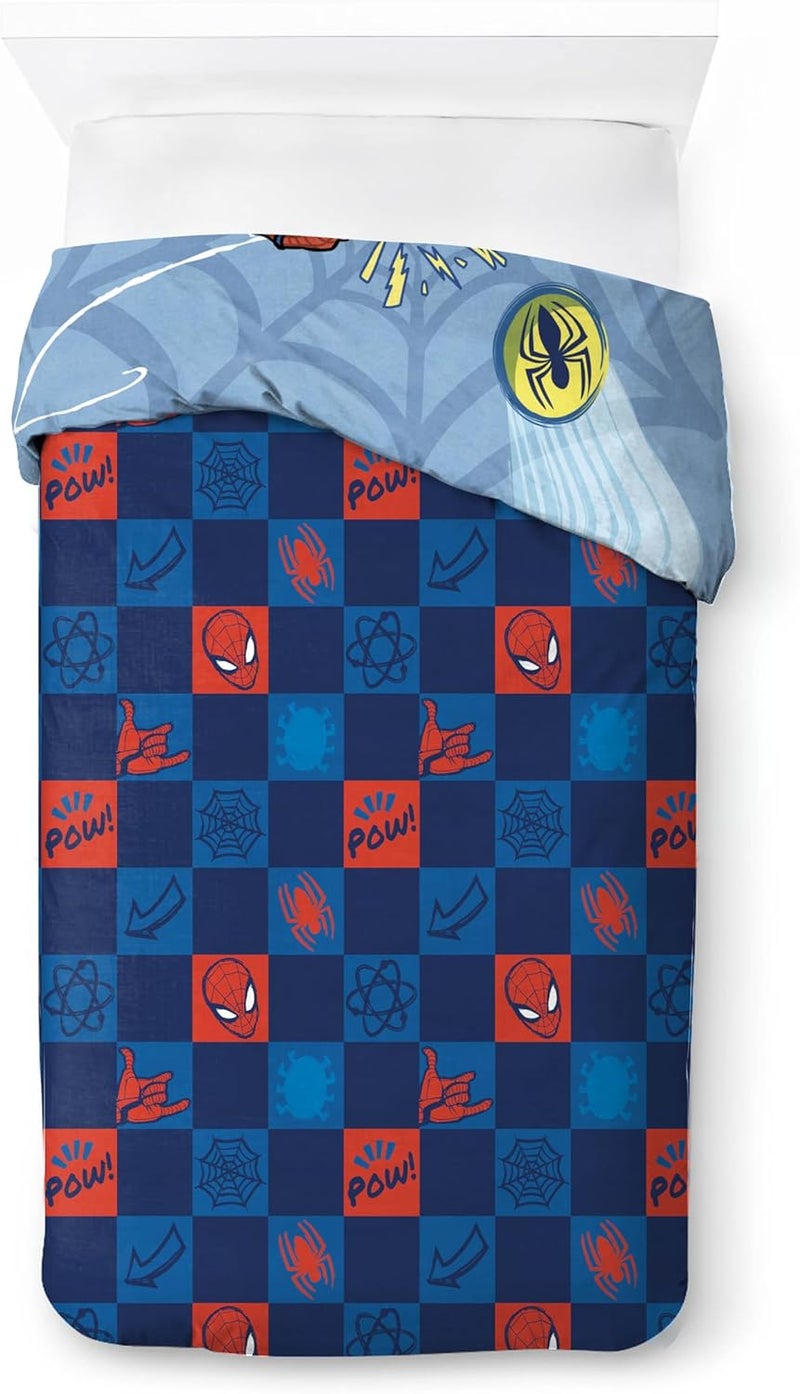 Jay Franco Marvel Spiderman Hero Power 100% Cotton Single Duvet Cover Set - Includes 50 x 70 cm Pillowcase - Image 3