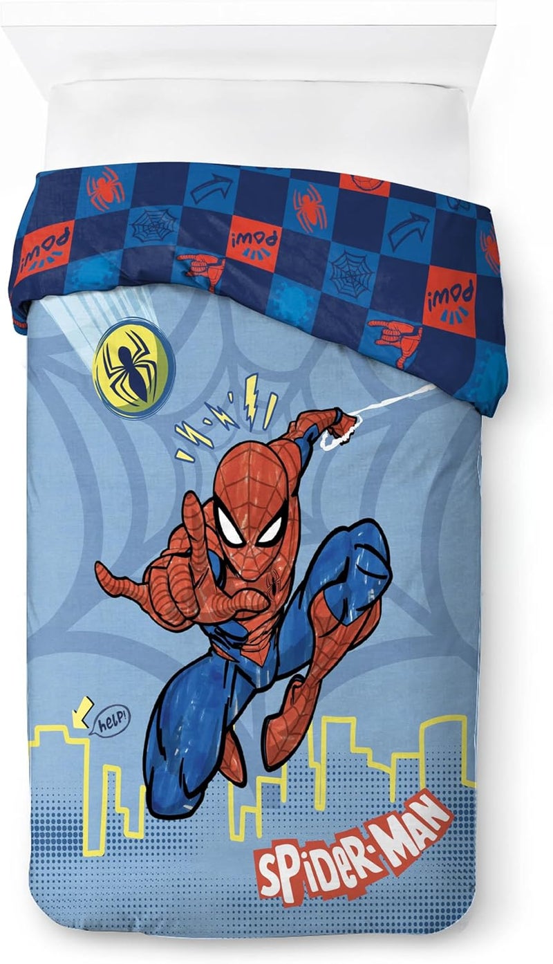 Jay Franco Marvel Spiderman Hero Power 100% Cotton Single Duvet Cover Set - Includes 50 x 70 cm Pillowcase - Image 2