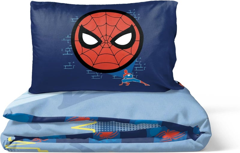 Jay Franco Marvel Spiderman Hero Power 100% Cotton Single Duvet Cover Set - Includes 50 x 70 cm Pillowcase - Image 5
