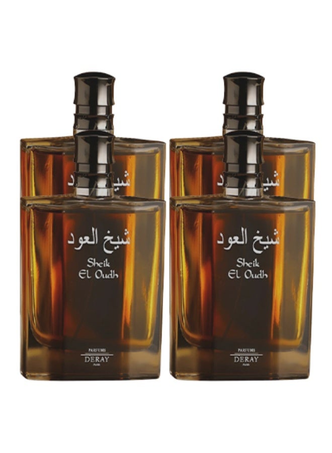 DERAY 4 Pieces Sheikh El Oud Perfume For Men 100ml EDP - Image 1