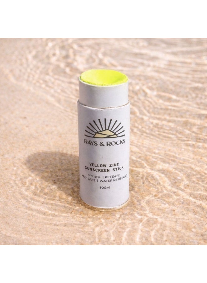 Rays & Rocks Sunscreen Zinc Stick - 30gm - Yellow - Image 3
