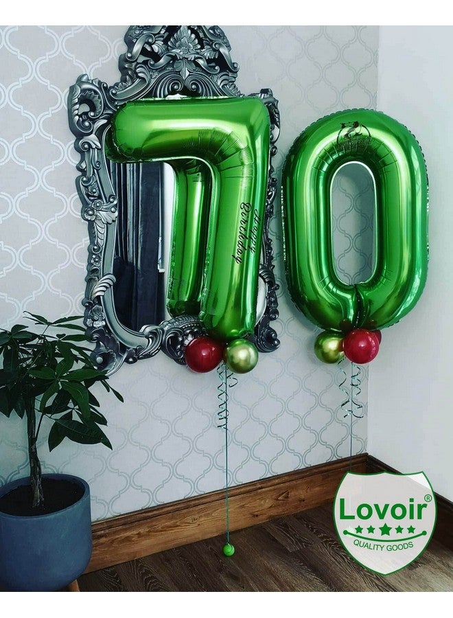 Lovoir بالون رقم 8 بحجم كبير 40 بوصة باللون الأخضر الداكن، بالون هليوم من مادة المايلار، بالونات خضراء داكنة لتزيين حفلات عيد الميلاد، الاحتفالات، التخرج، الذكرى السنوية، حفلات استقبال المواليد، جلسات التصوير. - Image 5