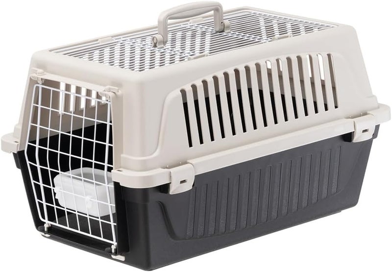 Ferplast Cat Carrier Small Dog Carrier, Double Opening, Secure, Practical, Easy to Clean, Durable Pet Travel Box up to 8 Kg, Includes Cushion, 58 x 37 x h. 32 cm - Image 1
