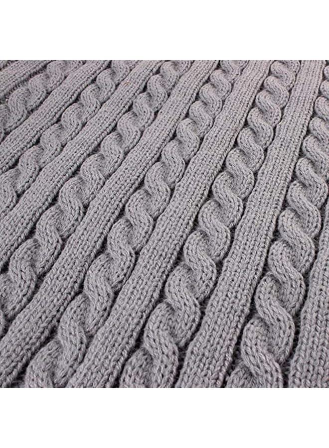 erorex Newborn Baby Swaddle Blanket Thick Baby Kids Toddler Knit Soft Warm Fleece Blanket Swaddle Sleeping Bag Sleep Sack Stroller Unisex Wrap For 0 12 Month Baby Boys Girls Gray  - Image 3