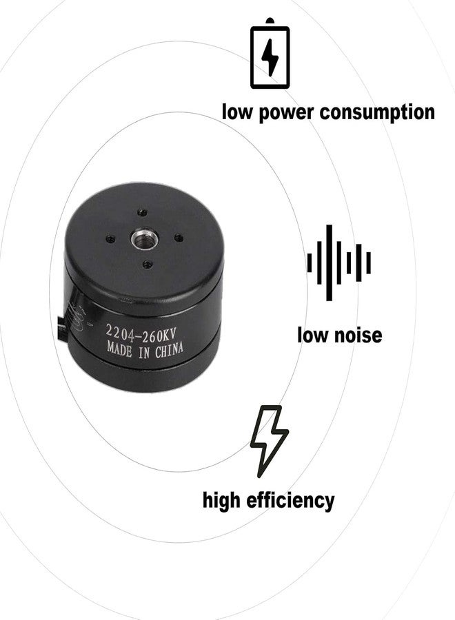 DAUERHAFT Drones Brushless Motor, Outdoor 260KV, 80t 1 for 3A Hollow Shaft Brushless Motor Drones, Low Noise and Low Power Consumption, for RC Drones, Camera((2204)) (1pcs) - Image 5