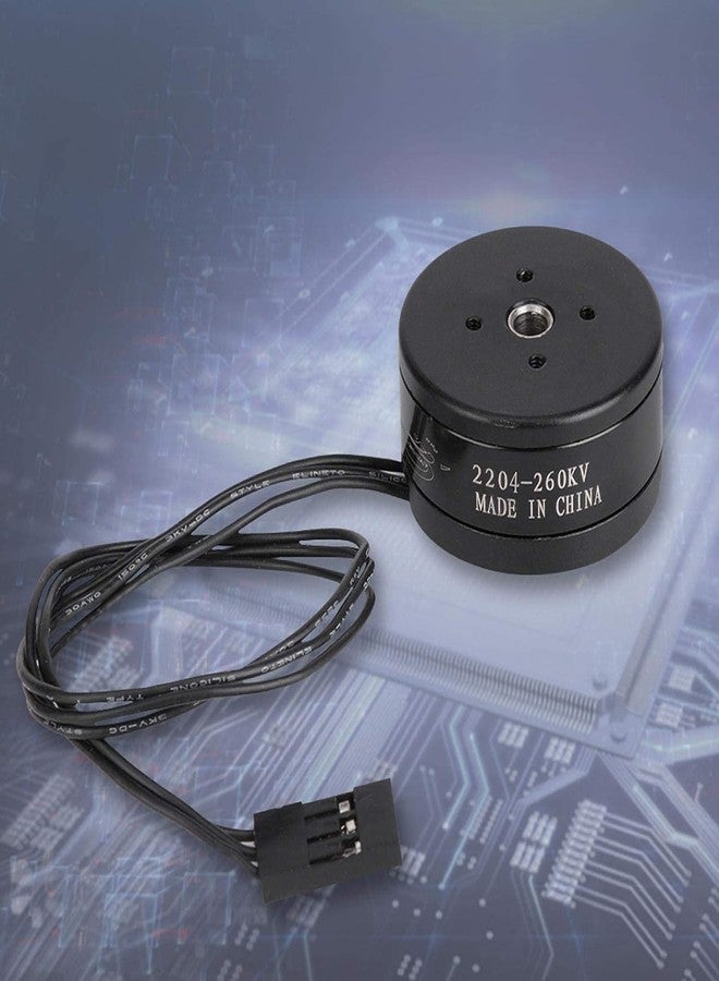 DAUERHAFT Drones Brushless Motor, Outdoor 260KV, 80t 1 for 3A Hollow Shaft Brushless Motor Drones, Low Noise and Low Power Consumption, for RC Drones, Camera((2204)) (1pcs) - Image 4