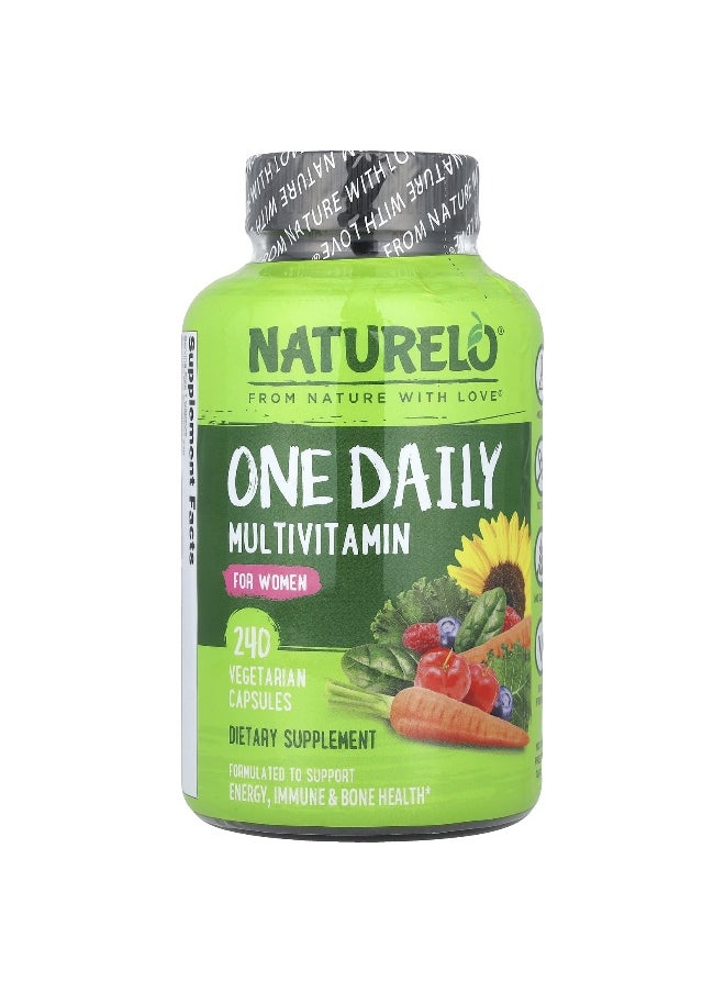 NATURELO NATURELO, One Daily Multivitamin, For Women, 240 Vegetarian Capsules  - Image 1