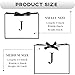 QLSKO Initial Gift Bag with Bow Ribbon Personalized Horizontal Paper Bag Monogrammed Birthday Gifts for Women Men JSmall - Image 4