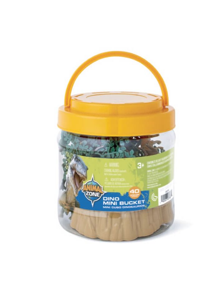 Animal Zone Dinosaur Mini Bucket 40 Pieces 