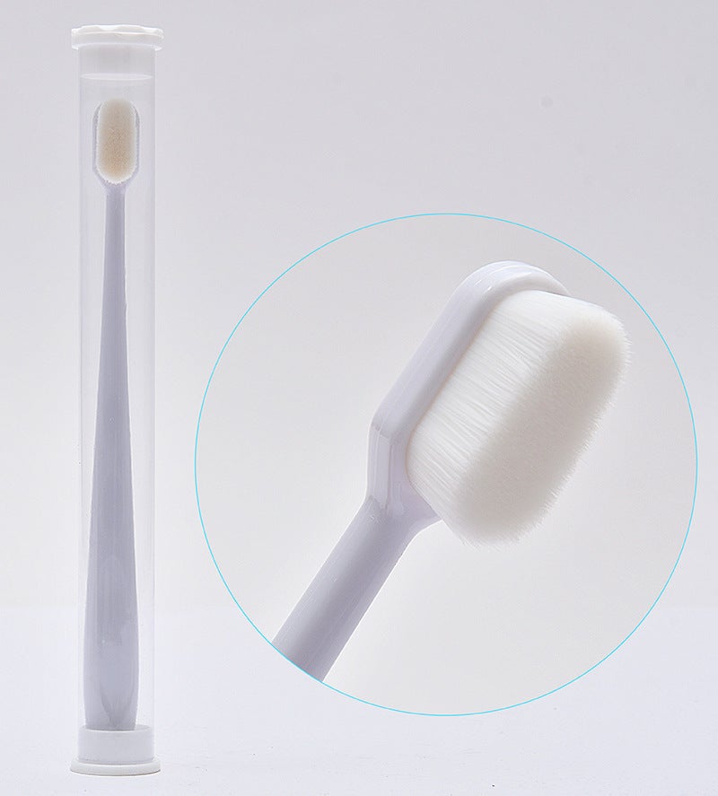 Generic Ultra-soft Bristle Toothbrush Imported From Japan For Adults Home Use High-end Independent Packaging Wholesale Factory Flat White 