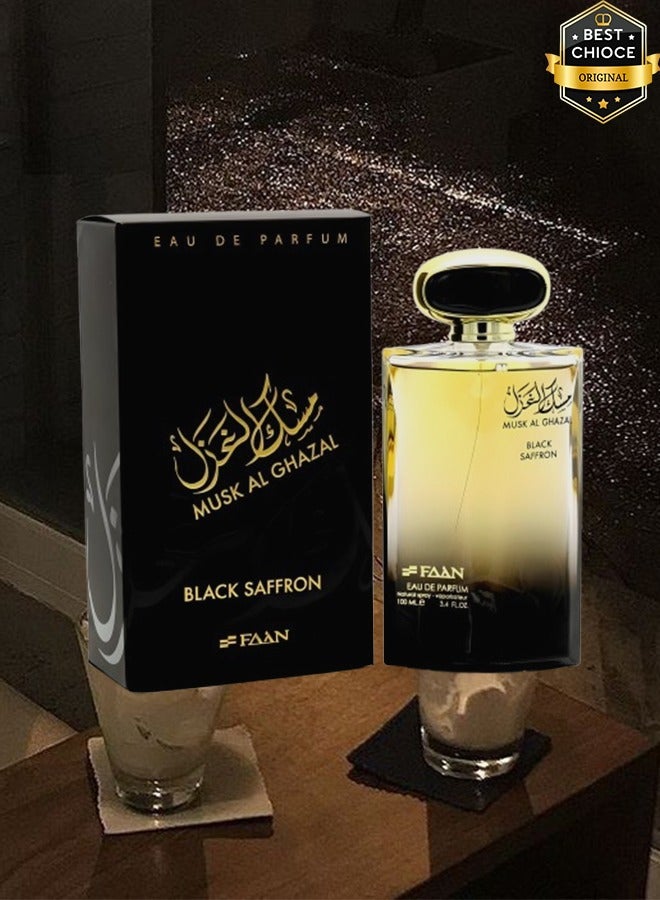 فاان 12 قطع عطر مسك الغزال بالزعفران الأسود 100 مل - Image 2