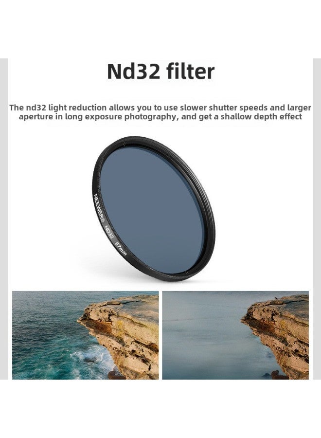 NEEWER/newer Mobile Phone Filter Light Mirror Red Orange Yellow Blue Gradient Filter Star-shaped Starlight Filter Photography-Color:52mm Mobile Phone Filter 7-piece Set  - Image 4