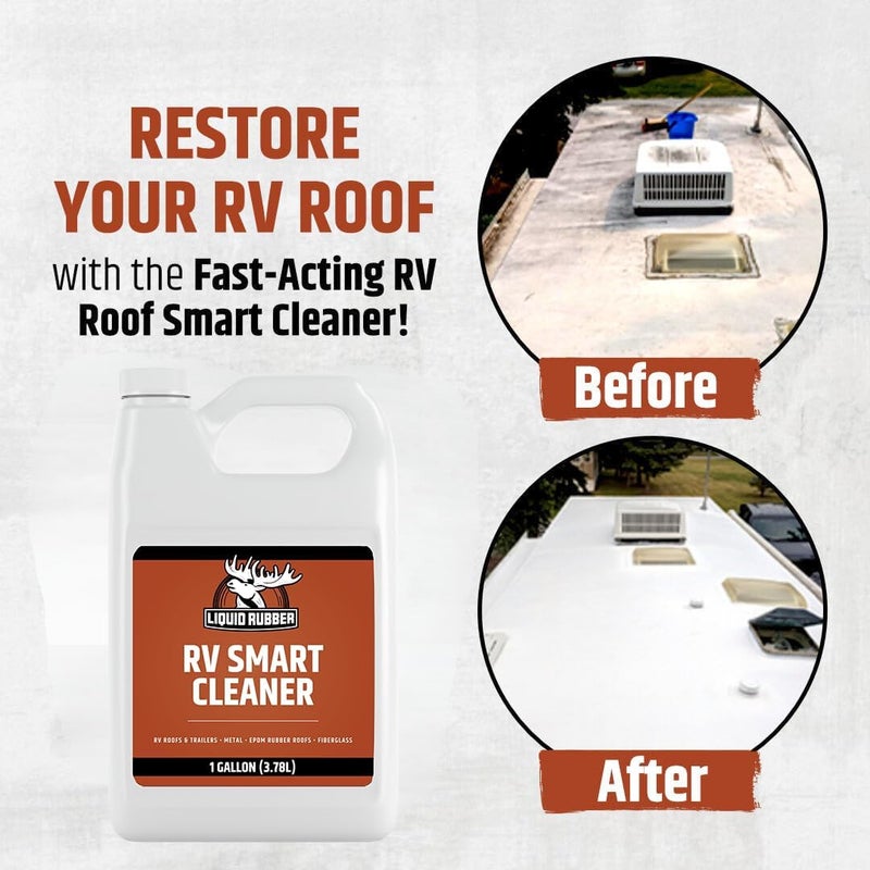 Liquid Rubber RV Smart Cleaner - 1 Gallon (3.78L) for RV Roofs, Fiberglass, Metal, and More - Image 2