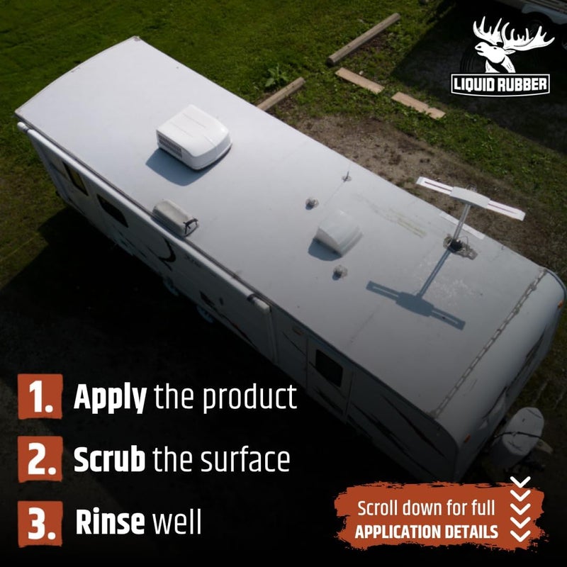 Liquid Rubber RV Smart Cleaner - 1 Gallon (3.78L) for RV Roofs, Fiberglass, Metal, and More - Image 5