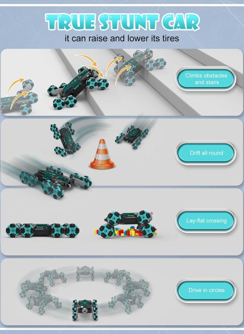 SOLARAE Stunt Car RC Gesture Sensor Best Toy, Racing Drift Double-Sided Stunt Car, 2.4Ghz Remote Control Car, 360°Rotation Whirligig Off-road Vehicle Gift for Kids Boys Birthday 8+ Year - Image 5