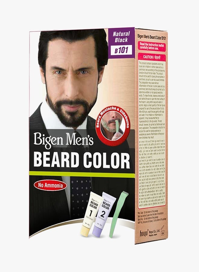 Bigen Mens Beard Color B101 Natural Black B101 Natural Black 40grams - Image 2