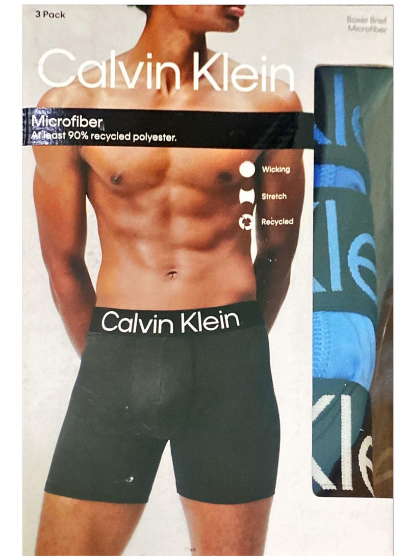 Calvin Klein Jeans 3 Pack Microfiber Stretch Boxer Briefs  - Image 1