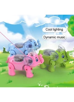 Manos Clever Elephant 3D Musical Toy with Light and Sound Assorted Color (Pink, Multicolor) Toy  - Image 5